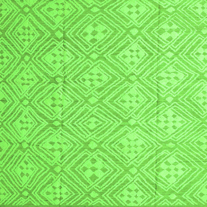 Square Machine Washable Abstract Green Modern Area Rugs, wshabs5134grn