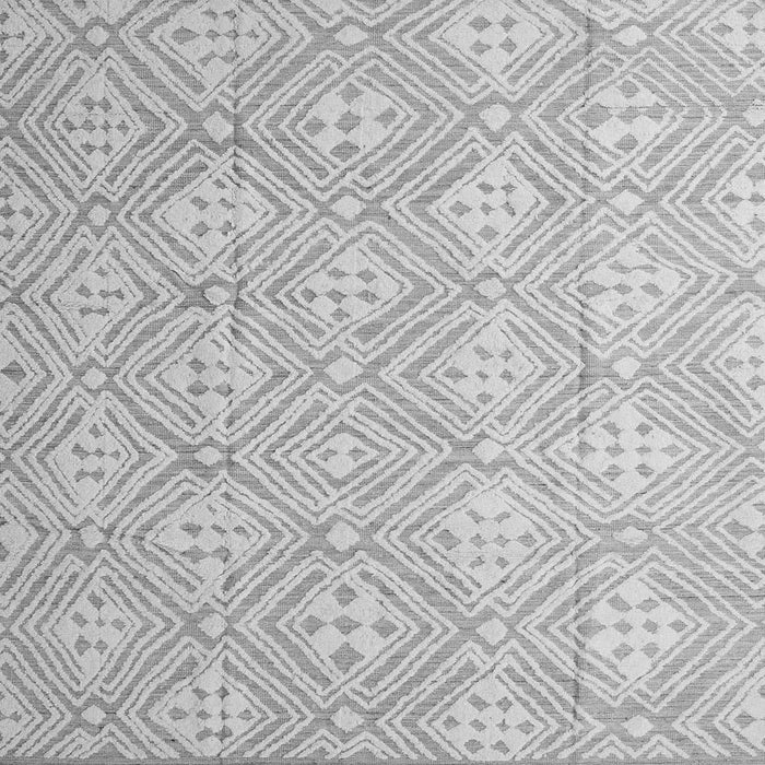 Square Abstract Gray Modern Rug, abs5134gry