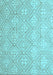 Abstract Light Blue Modern Rug, abs5134lblu