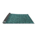 Sideview of Abstract Light Blue Modern Rug, abs5135lblu