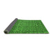 Sideview of Abstract Green Modern Rug, abs5135grn