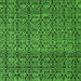 Square Abstract Green Modern Rug, abs5135grn