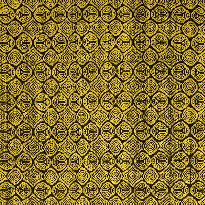 Square Machine Washable Abstract Yellow Modern Rug, wshabs5135yw