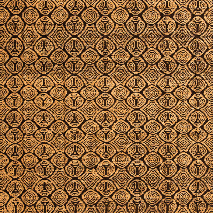 Square Abstract Orange Modern Rug, abs5135org