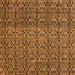 Square Abstract Orange Modern Rug, abs5135org