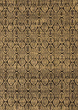 Abstract Brown Modern Rug, abs5135brn