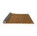 Sideview of Abstract Orange Modern Rug, abs5135org