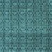 Square Abstract Light Blue Modern Rug, abs5135lblu