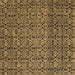 Square Abstract Brown Modern Rug, abs5135brn