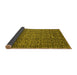 Sideview of Abstract Yellow Modern Rug, abs5135yw