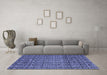 Machine Washable Abstract Blue Modern Rug in a Living Room, wshabs5135blu