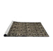 Sideview of Machine Washable Abstract Camel Brown Rug, wshabs5136