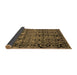 Sideview of Abstract Brown Modern Rug, abs5136brn