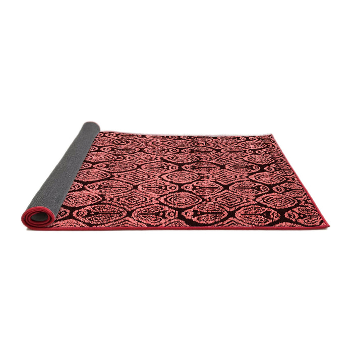 Abstract Red Modern Area Rugs