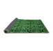 Sideview of Abstract Emerald Green Modern Rug, abs5136emgrn