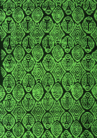 Abstract Green Modern Rug, abs5136grn