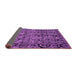 Sideview of Abstract Purple Modern Rug, abs5136pur