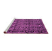 Sideview of Machine Washable Abstract Pink Modern Rug, wshabs5136pnk