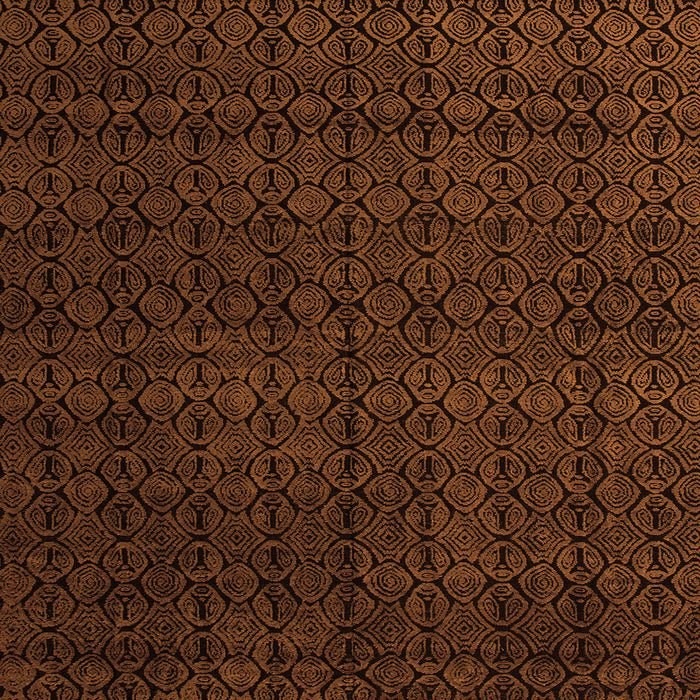 Square Abstract Orange Modern Rug, abs5137org