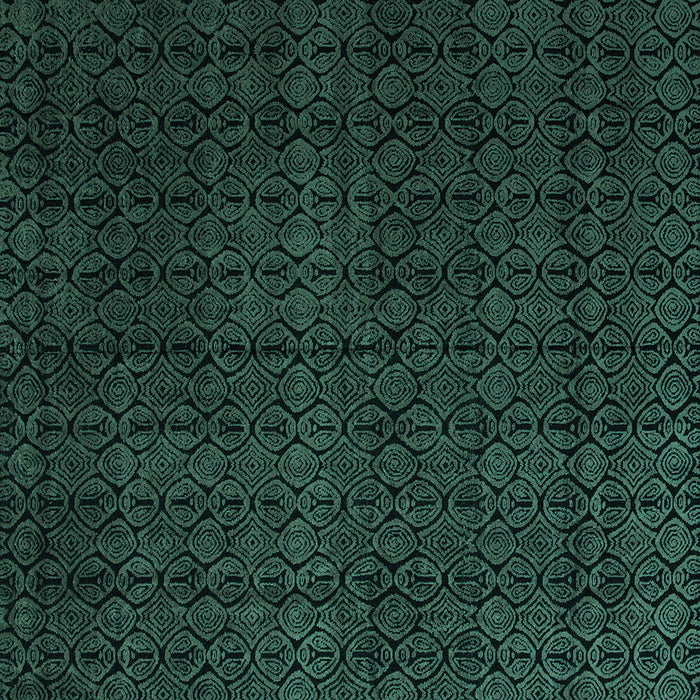 Square Abstract Turquoise Modern Rug, abs5137turq