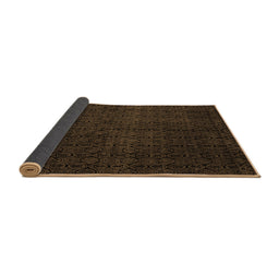 Sideview of Abstract Brown Modern Rug, abs5137brn