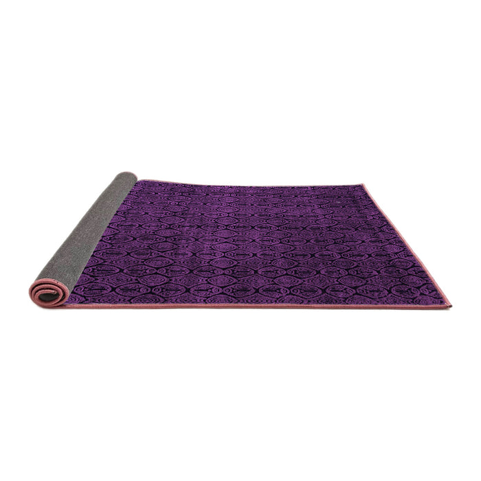 Sideview of Abstract Purple Modern Rug, abs5137pur