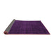 Sideview of Abstract Purple Modern Rug, abs5137pur