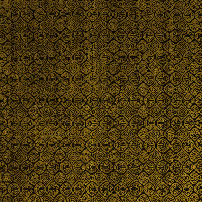 Square Abstract Yellow Modern Rug, abs5137yw