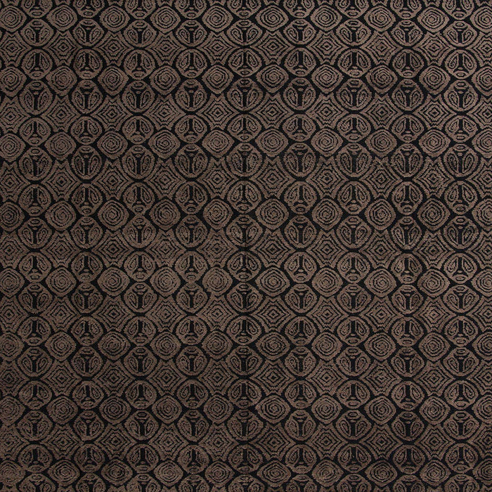 Square Abstract Coffee Brown Modern Rug, abs5137