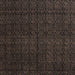 Square Abstract Coffee Brown Modern Rug, abs5137