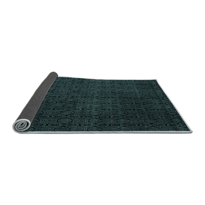 Sideview of Abstract Light Blue Modern Rug, abs5137lblu