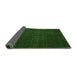 Sideview of Abstract Green Modern Rug, abs5137grn