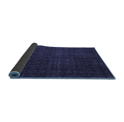 Sideview of Abstract Blue Modern Rug, abs5137blu