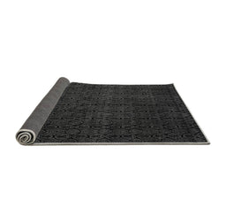 Sideview of Abstract Gray Modern Rug, abs5137gry