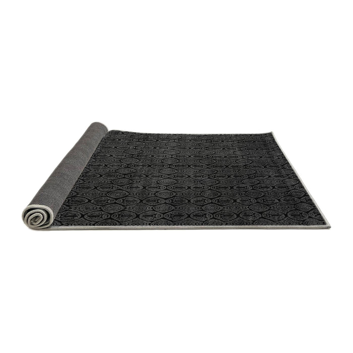 Sideview of Abstract Gray Modern Rug, abs5137gry