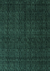 Abstract Turquoise Modern Rug, abs5137turq