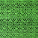 Square Abstract Green Modern Rug, abs5138grn