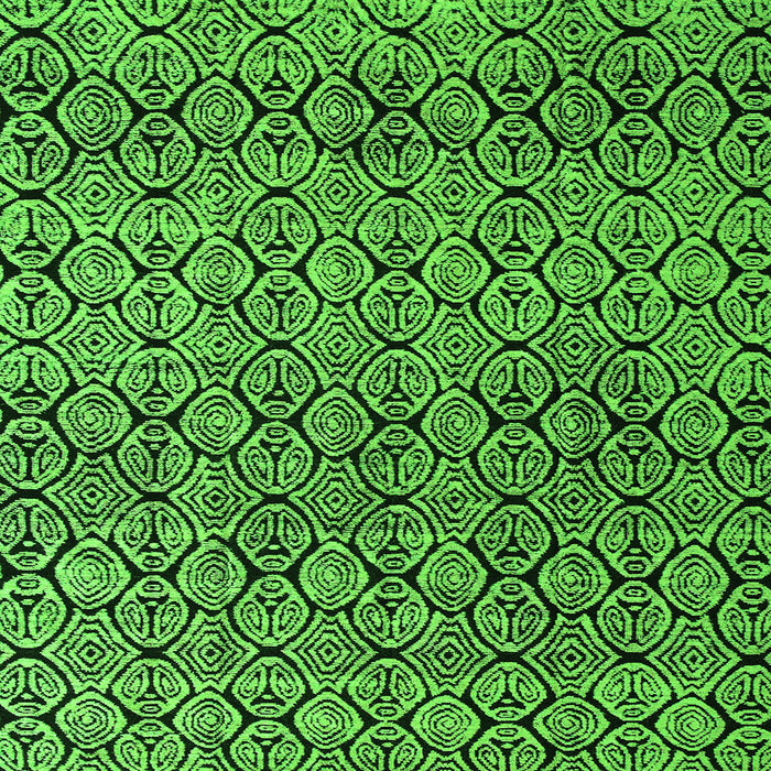Square Machine Washable Abstract Green Modern Area Rugs, wshabs5138grn