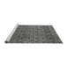 Sideview of Machine Washable Abstract Gray Modern Rug, wshabs5138gry