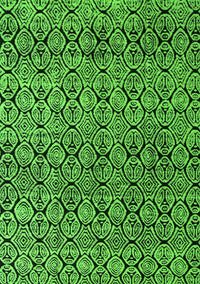 Abstract Green Modern Rug, abs5138grn