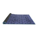 Sideview of Abstract Blue Modern Rug, abs5138blu