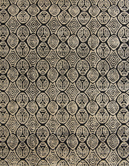 Abstract Dark Coffee Brown Modern Rug, abs5138