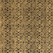 Square Abstract Brown Modern Rug, abs5138brn