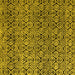 Square Abstract Yellow Modern Rug, abs5138yw