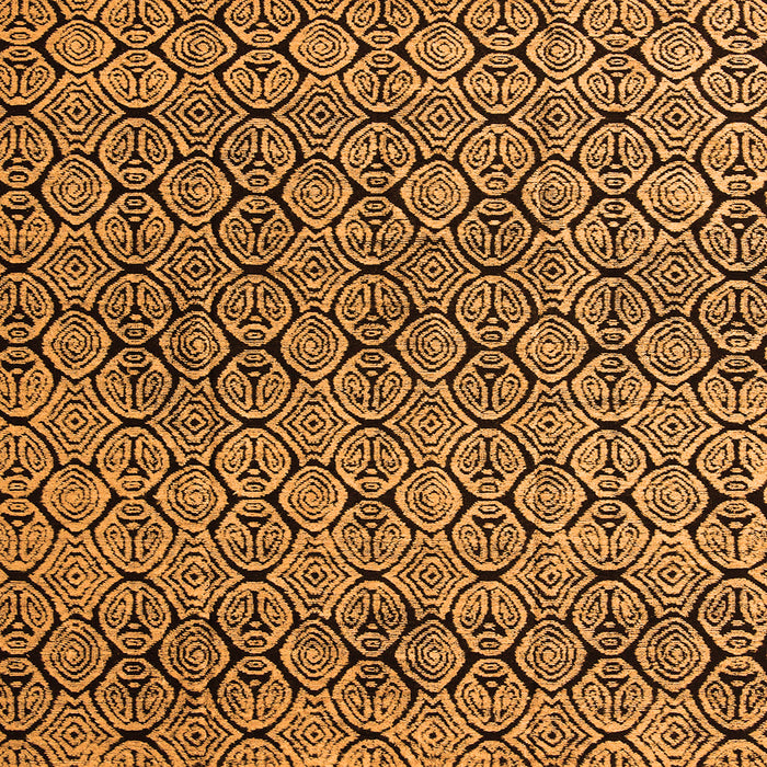 Square Abstract Orange Modern Rug, abs5138org