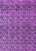 Machine Washable Abstract Purple Modern Area Rugs, wshabs5138pur