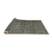 Sideview of Abstract Sand Brown Modern Rug, abs5139