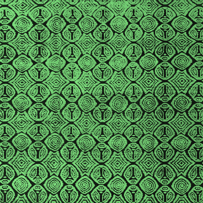 Square Machine Washable Abstract Emerald Green Modern Area Rugs, wshabs5139emgrn