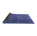 Sideview of Abstract Blue Modern Rug, abs5139blu