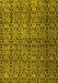 Machine Washable Abstract Yellow Modern Rug, wshabs5139yw